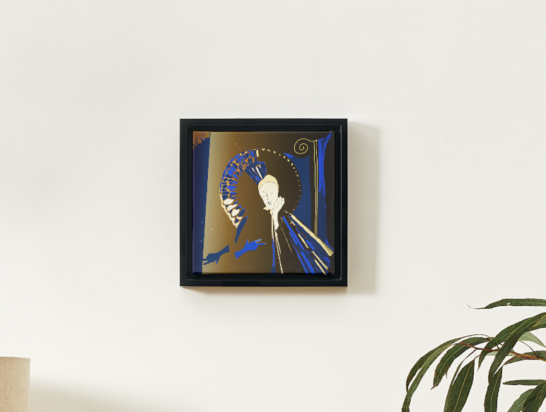 Christine Philipp Sanction art print on canvas black frame.png