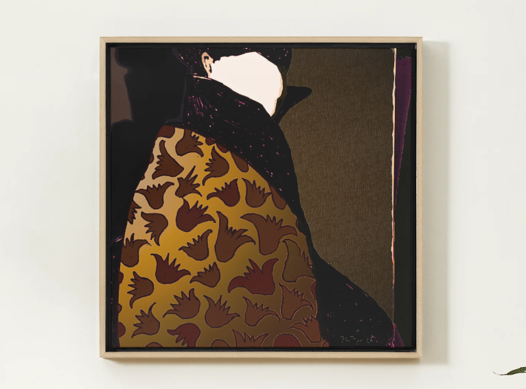 Christine Philipp There Is No There There art print on canvas interieur large wood grain frame.png
