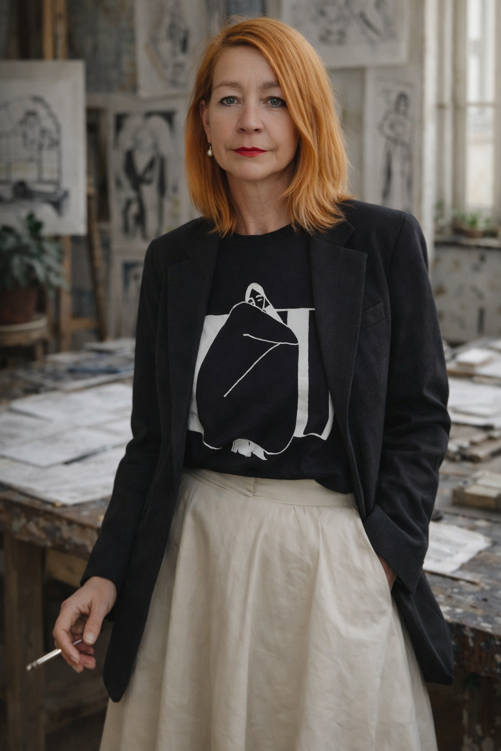 "The irony is" - Unisex t-shirt round neck