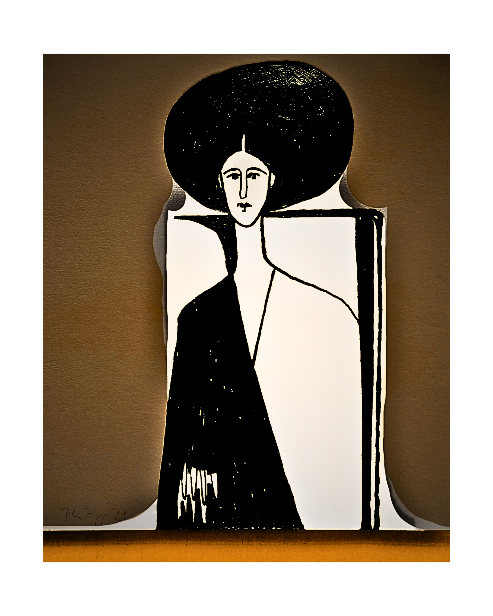 Oracle in two halves Christine Philipp Fine Art Print On Canvas