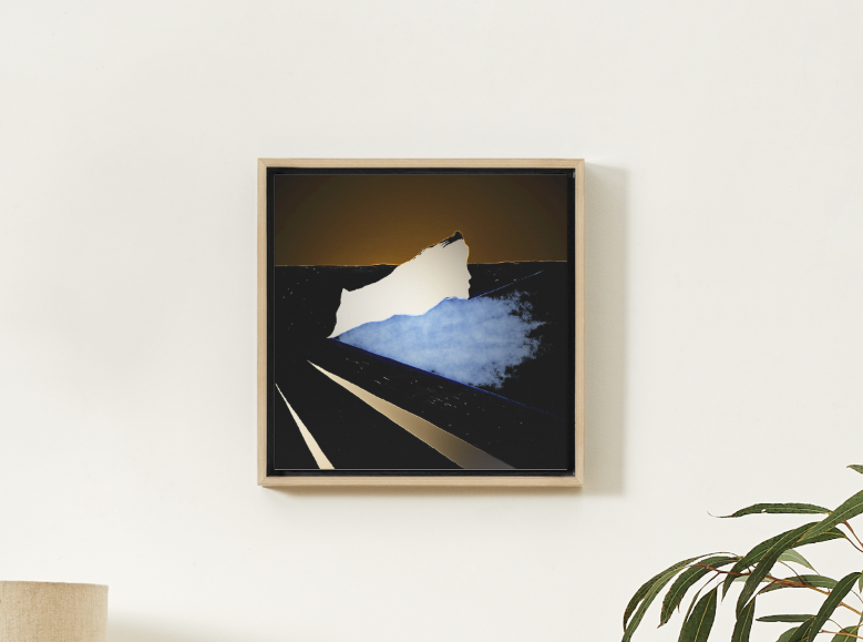 Art print on canvas by Christine Philipp Elsewhere wood grain frame medium.png