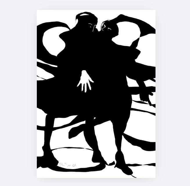 Fine art print on paper framed Shared Shadow by Christine Philipp small.png