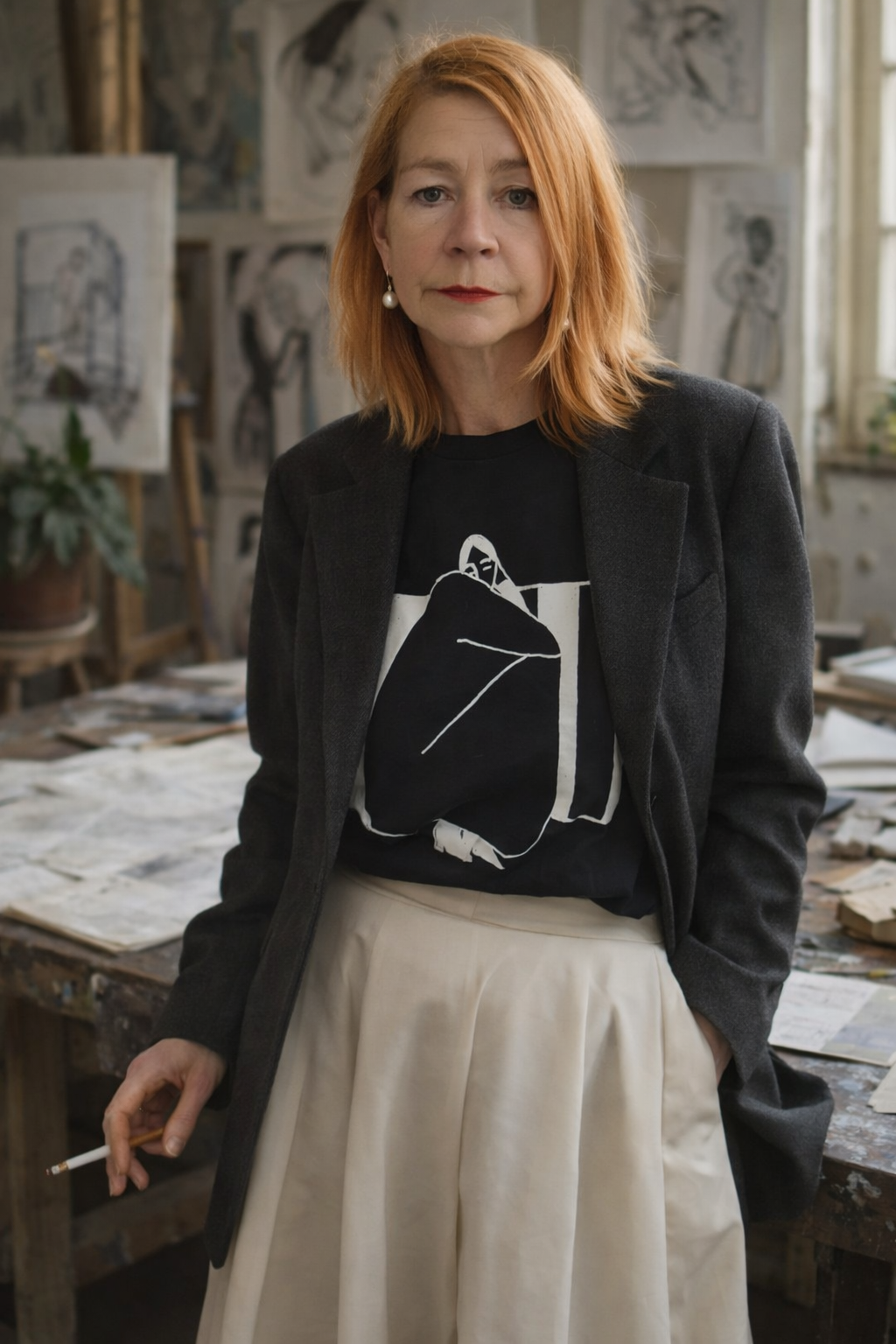 christine philipp t shirt the irony is artist studio