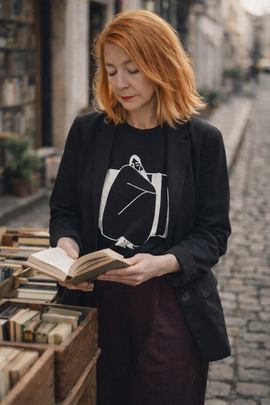 Christine Philipp art t shirt bookstore.png