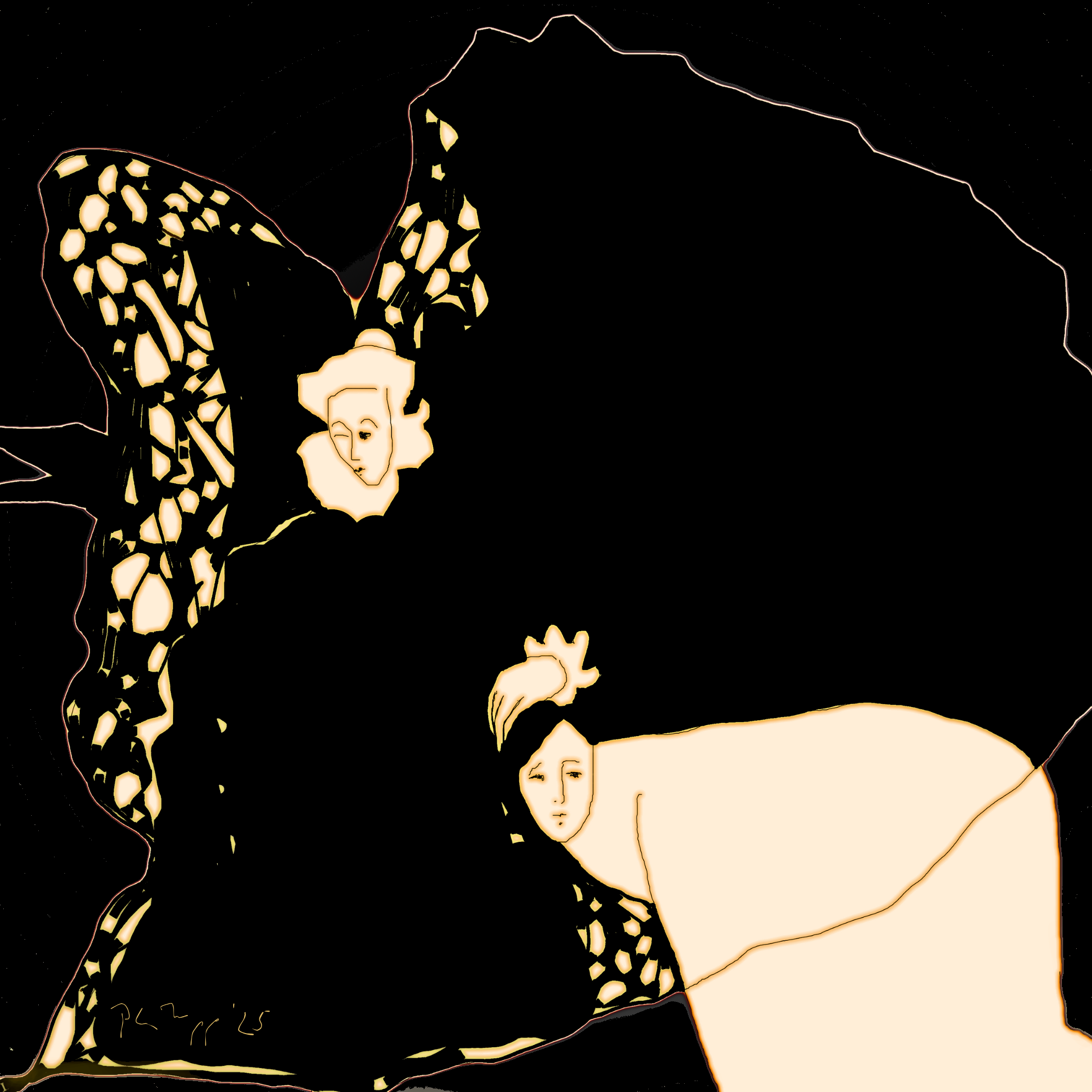 Beneath the black wing-art print on canvas-Christine Philipp.png