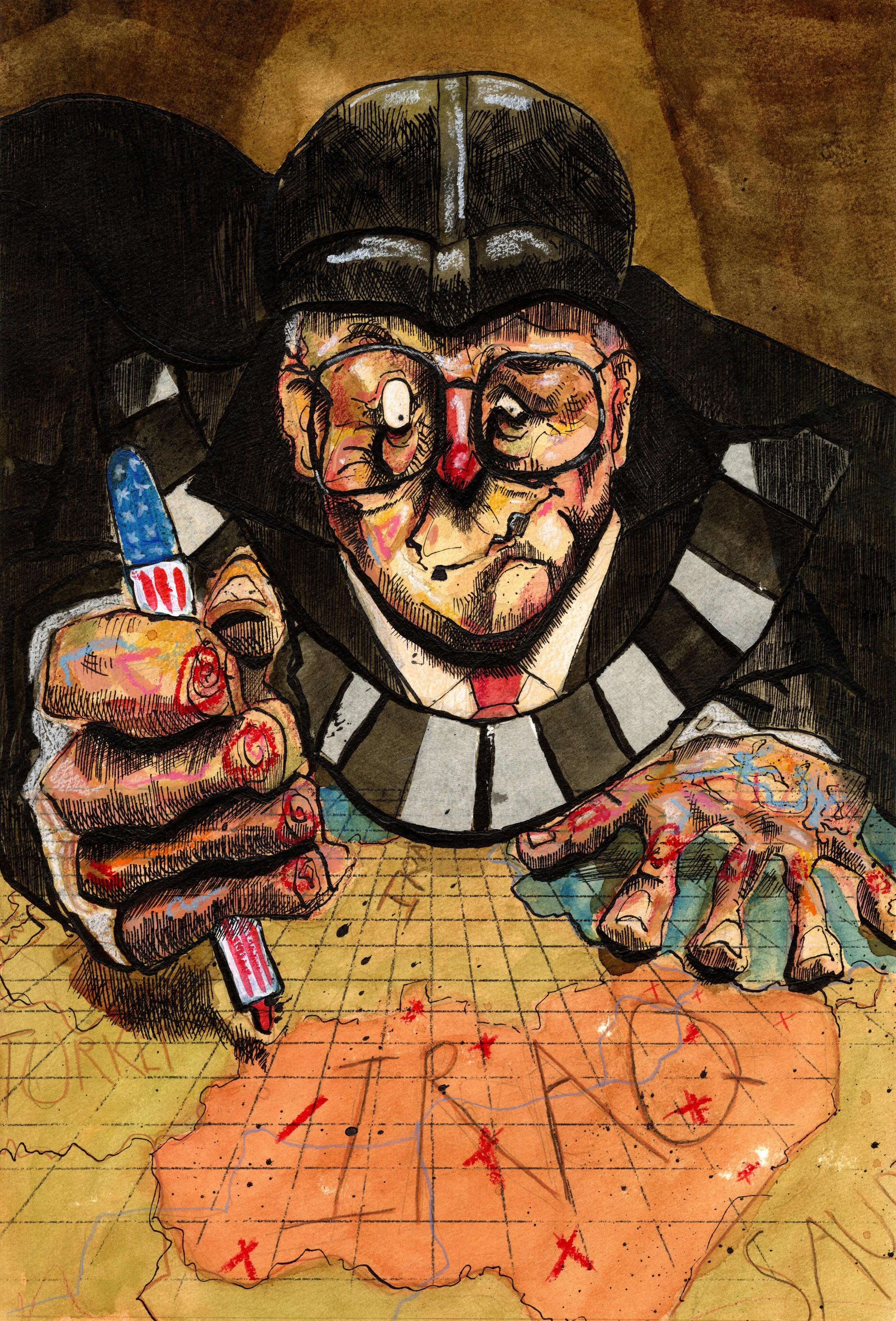 Dick Cheney - Speculative illustration for the article ‘Is it too soon to say the truth about Dick Cheney?’ (The Spectator)
