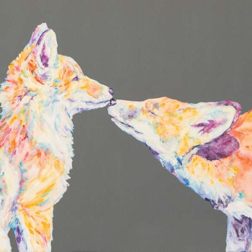 Lorraine Fletcher Soul Mates Fox Print