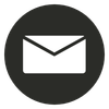Envelope icon on a black circular background