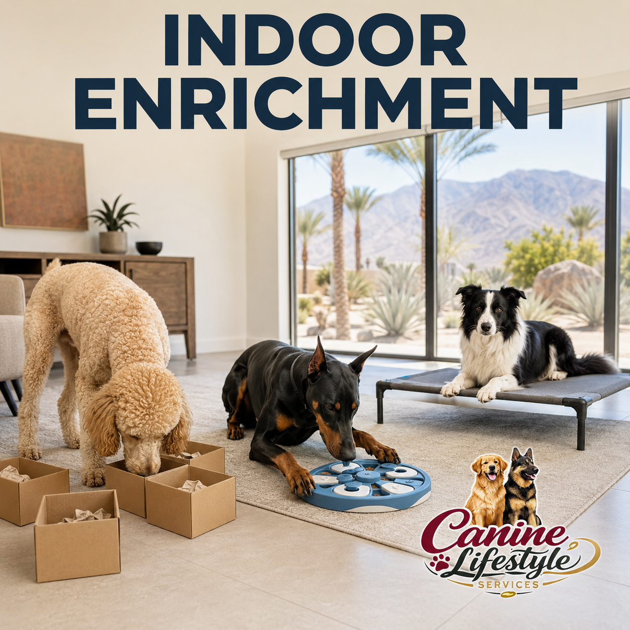 Indoor Dog Enrichment During Desert Heat: More Than Keeping Your Dog Busy