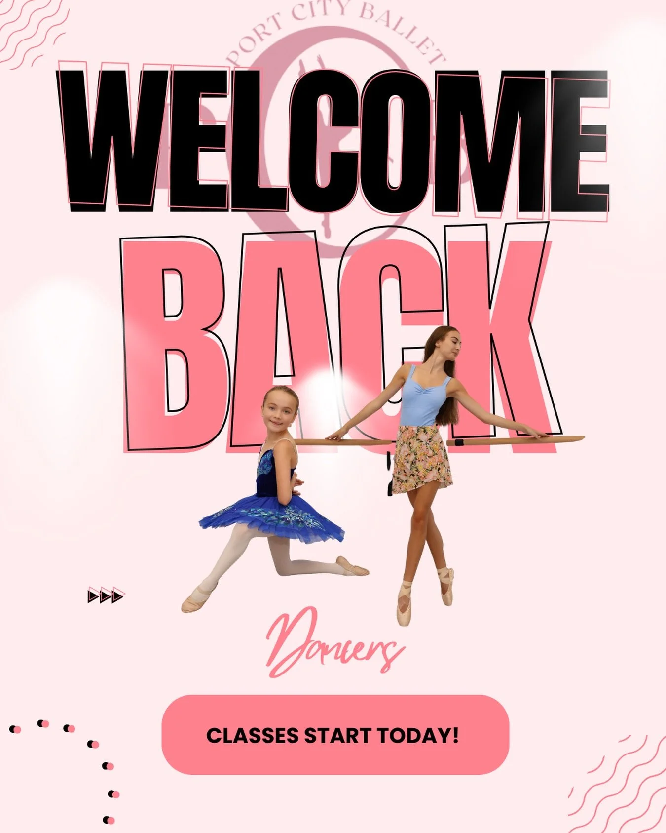 🩰 🅦🅔🅛🅒🅞🅜🅔 🅑🅐🅒🅚 🩰
Season 3 classes at @schoolofpcb start today! 

We are so excited to be back &amp; kicking off this dance season with you. If you are new, WELCOME! If you are returning, WELCOME BACK! 🙌🏻

Lots of new programs, faces, a
