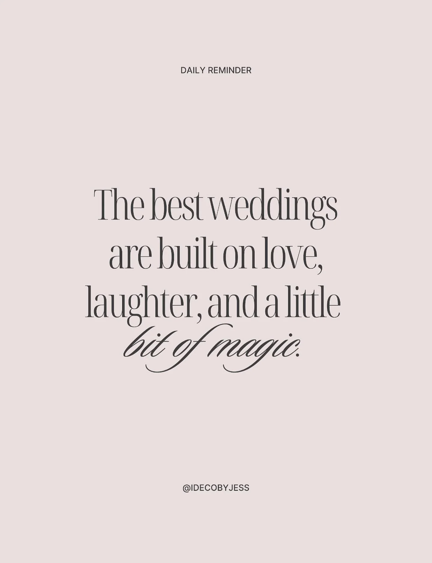 Behind every unforgettable wedding is love, laughter, and a little touch of magic &mdash; the perfect blend that turns a beautiful moment into a memory. 🤍

#IdecoWeddings #WeddingDesign #LuxuryWeddings #WeddingPlanner #WeddingInspo #BridalDetails #W