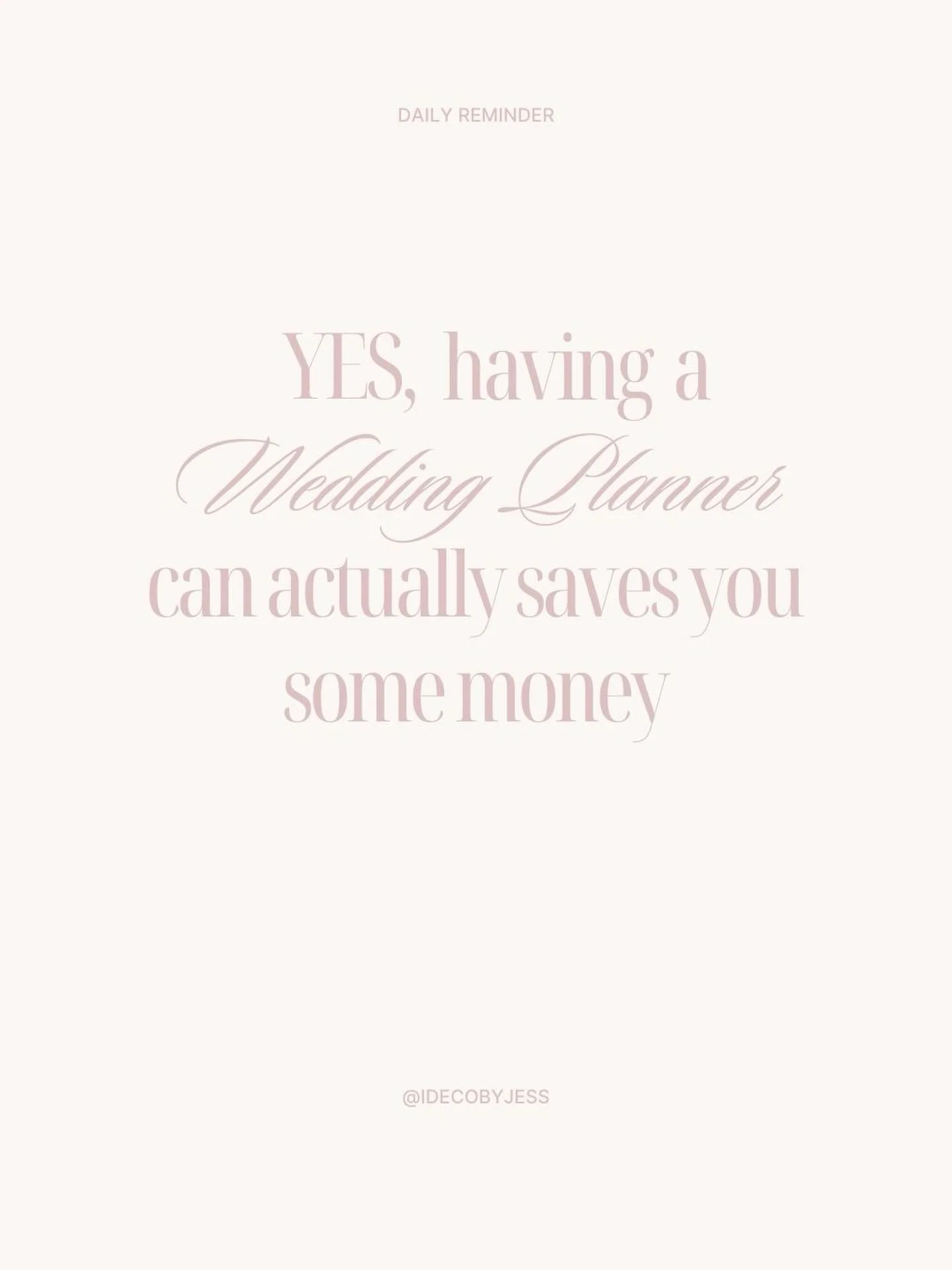 The right planner doesn&rsquo;t just spend your budget beautifully, instead they protect it. 💍

Having a wedding planner (aka me) can absolutely save you money. How?

1️⃣ Planners have trusted relationships with venues and vendors, often helping you