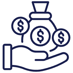 Partnership and funding icon