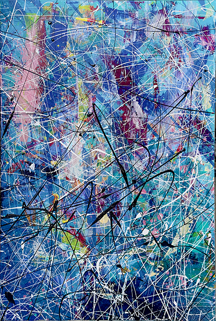 EMERGING VISTAS  
Mixed Media on Canvas, 53x77 cm, 2023