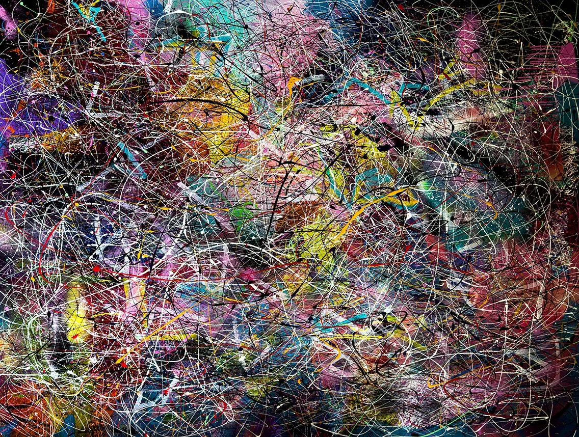 NO SERIOUS  
Mixed Media on Canvas, 200x150 cm, 2023