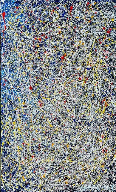 YOUNG NIGHT  
Mixed Media on Canvas, 150x94 cm, 2022