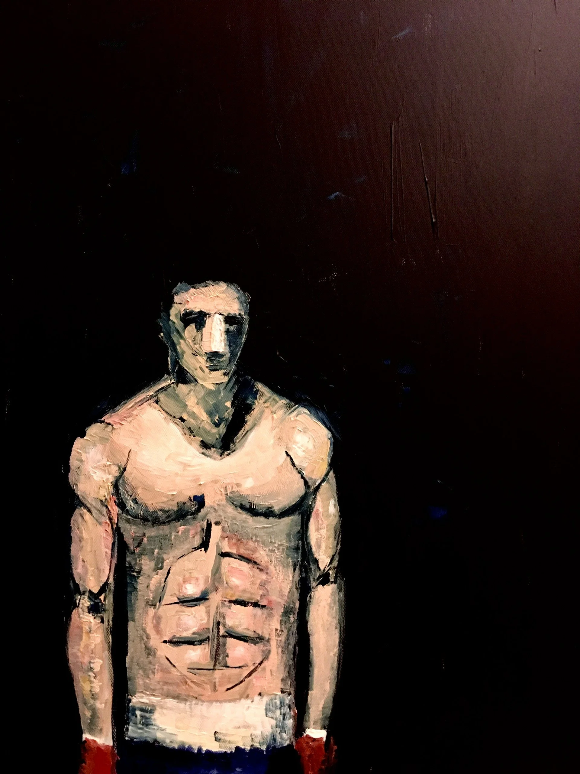 The FIGHTER  
Acrylic on Canvas. 60x80 cm, 2017