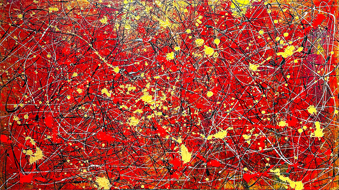 INNERBLOOM  
Mixed Media on Canvas, 120x74 cm, 2023