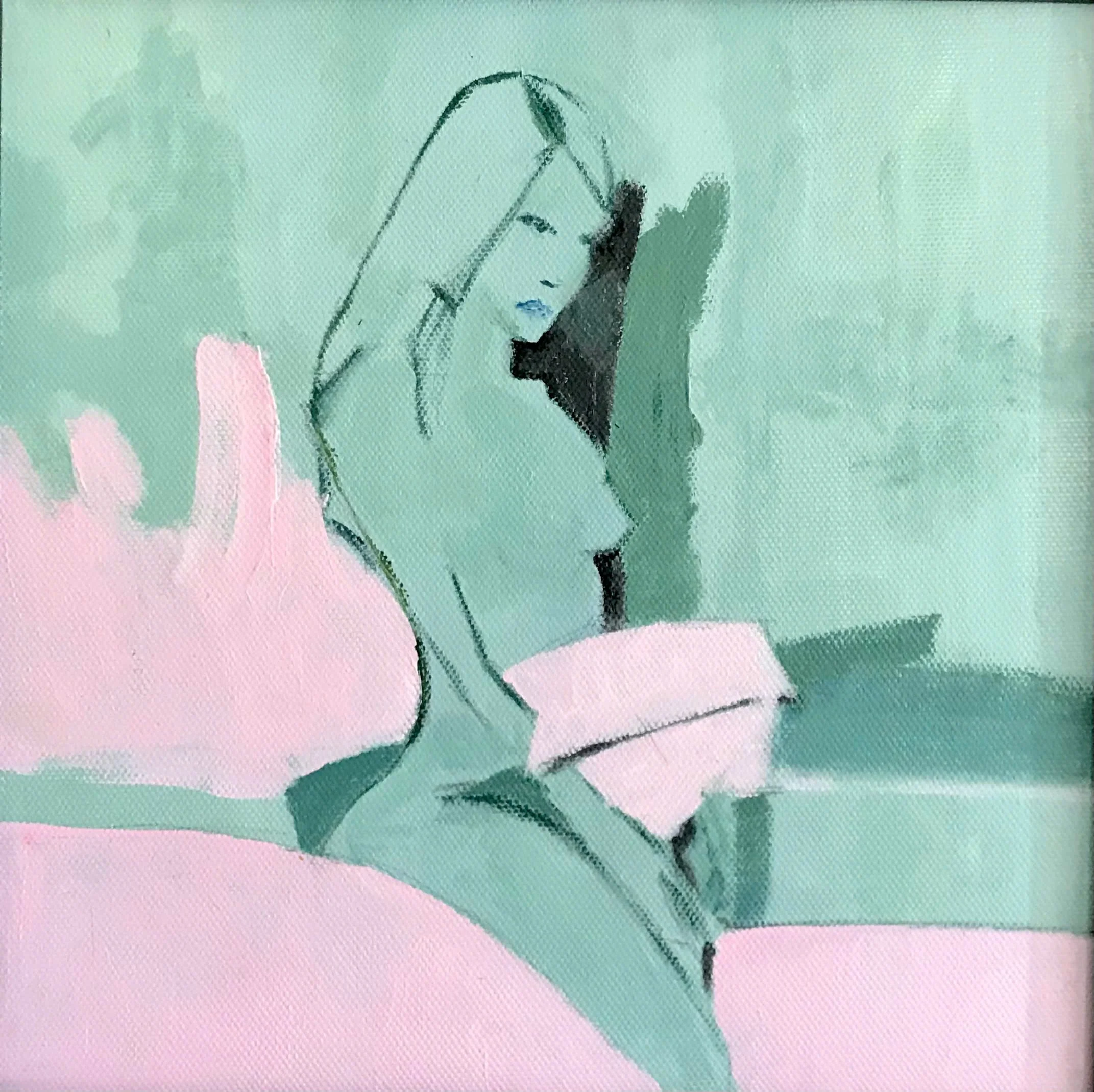 UNTITLED  
Acrylic on Canvas, 30x30 cm, 2021
