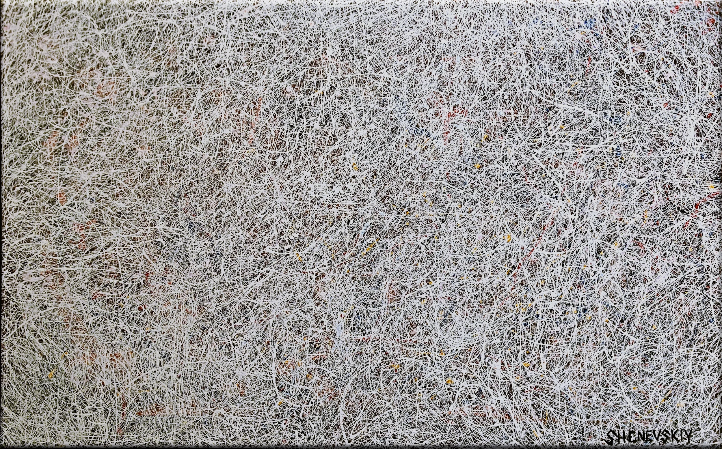 PRUSSIAN BLUE AND BURGUNDY  
Mixed Media on Canvas, 155x155 cm, 2023