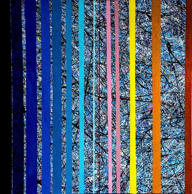 LOOP  
Mixed Media on Canvas, 95.7x95.1 cm, 2023