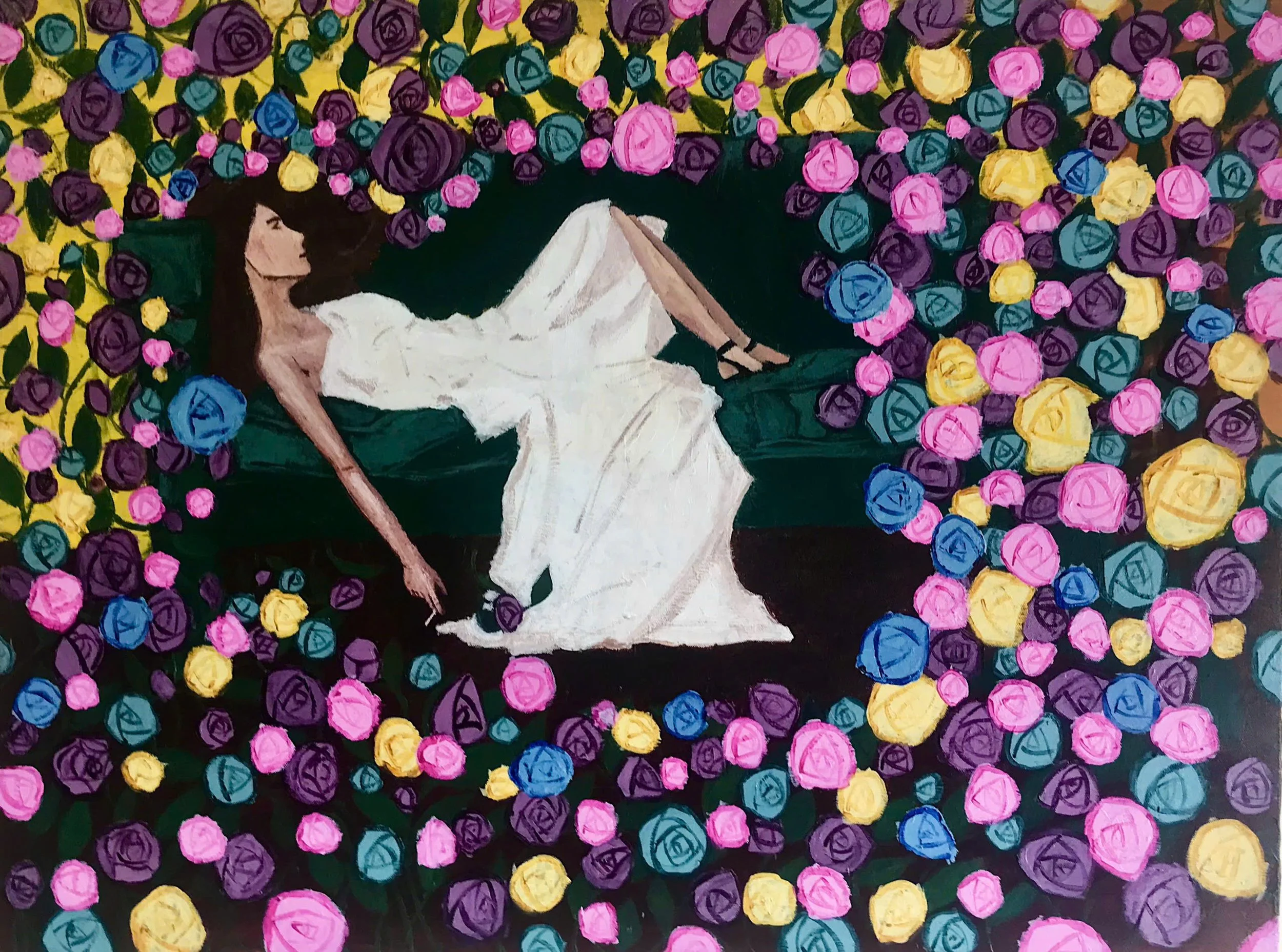 ALL TOMORROW’S PARTY  
Acrylic on Canvas, 60x80 cm, 2021