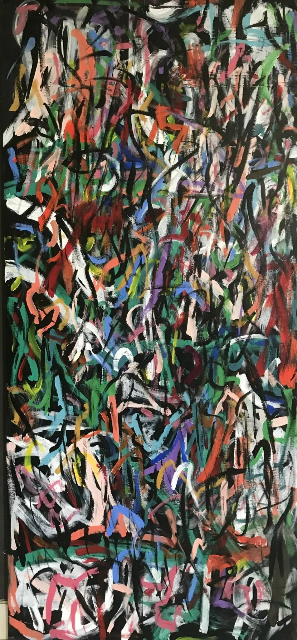 COMPOSITION #8  
Acrylic on Canvas, 90x200 cm, 2022