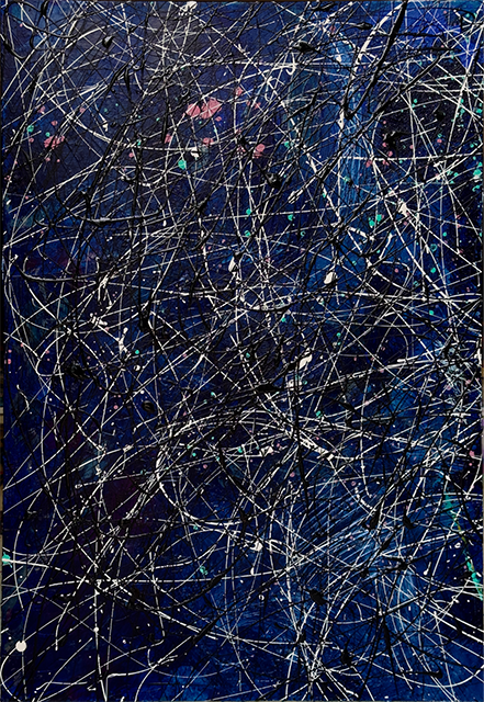 TACTILE TAPESTRY  
Mixed Media on Canvas, 53x77 cm, 2023