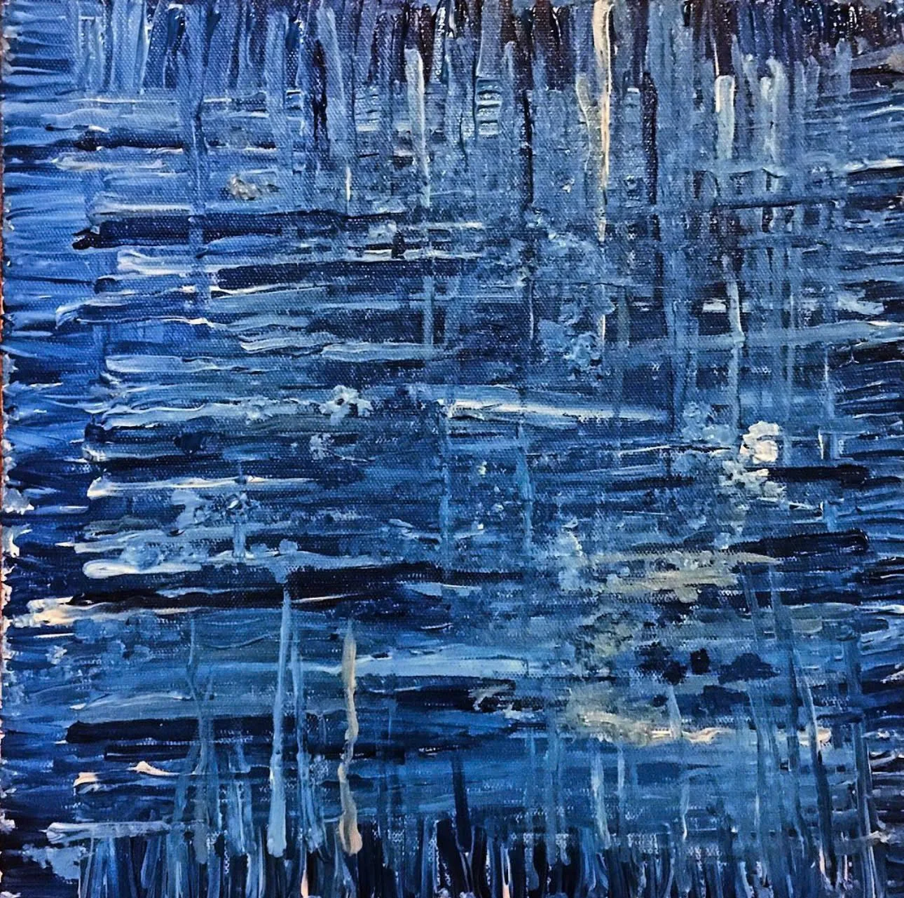 QUEENS OF CLUBS  
Acrylic on Canvas, 30x30 cm, 2018
