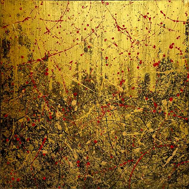 OTHER SIDE  
Mixed Media on Canvas, 88x88 cm, 2024