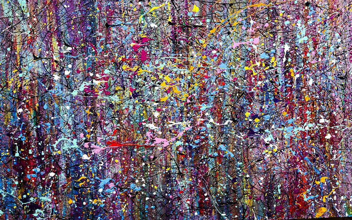 EXPLOSION  
Mixed Media on Canvas 120x74 cm, 2023