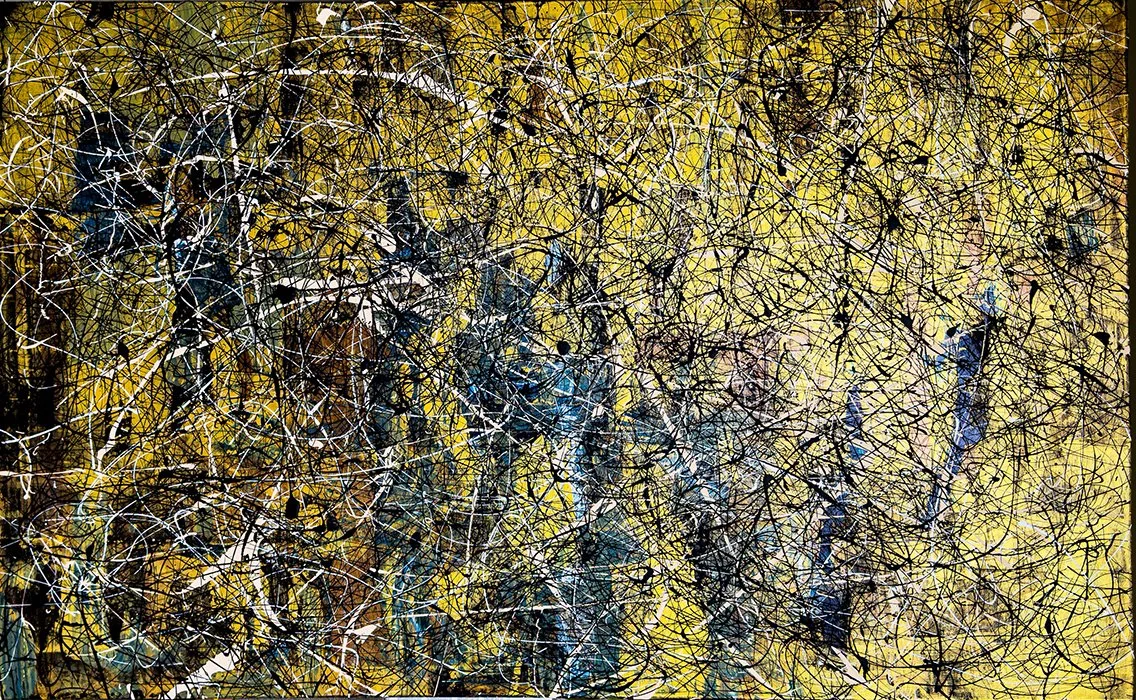 GOLD  
Mixed Media on Canvas, 120x74 cm, 2023