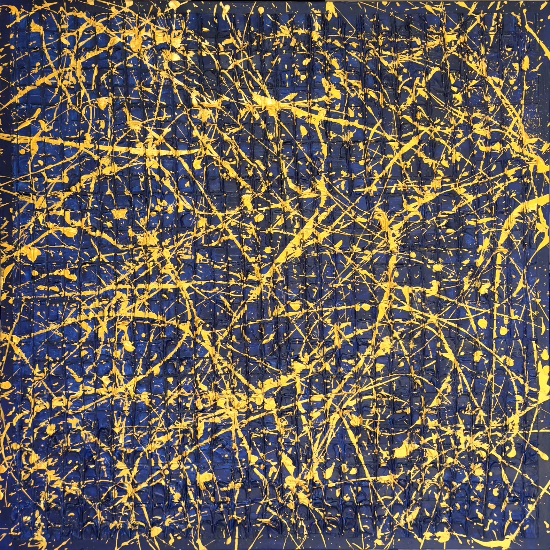 HABERGEON  
Acrylic on Canvas, 80x80 cm, 2026