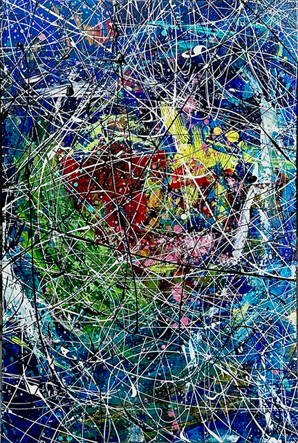 TANTALIZING TASTE  
Mixed Media on Canvas, 53x77 cm, 2023