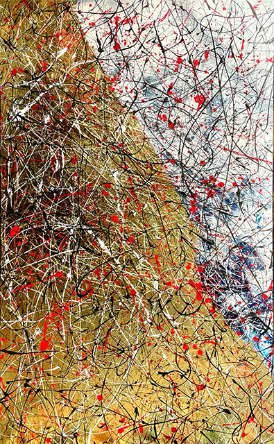 WINTER  
Mixed Media on Canvas, 120x74 cm, 2024