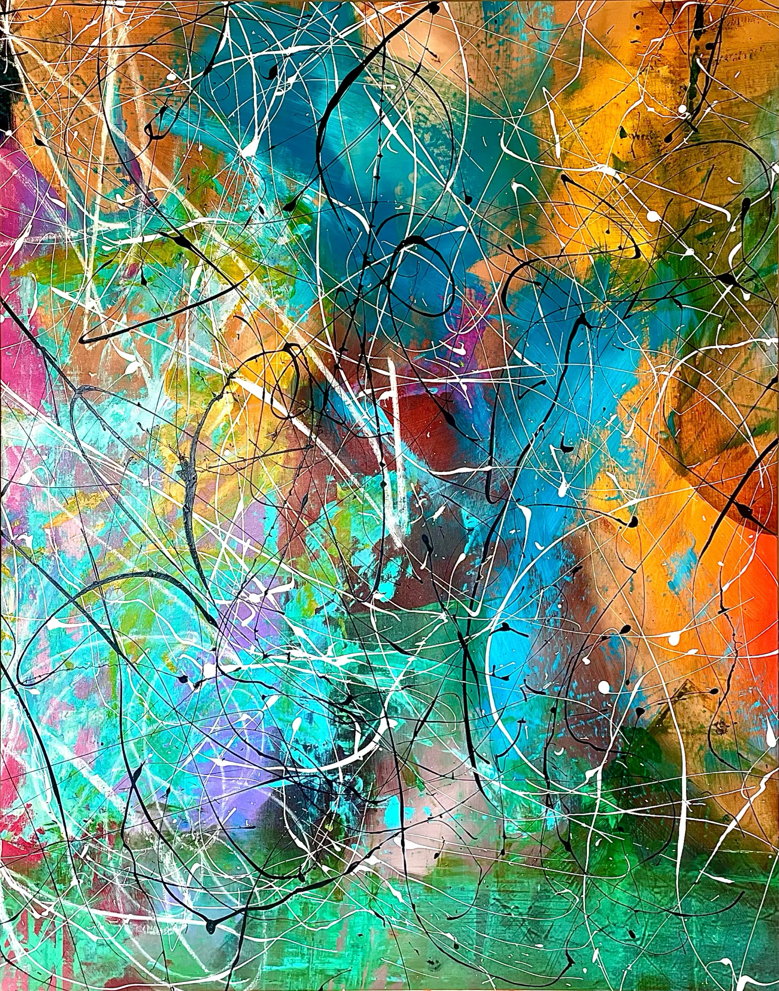 FRAGMENT #2151106  
Mixed media on Canvas, 140x110 cm, 2024
