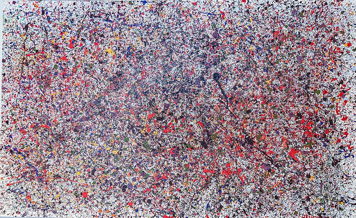 ALL TYPES OF TEARS  
Mixed Media on Canvas, 200x124 cm, 2022