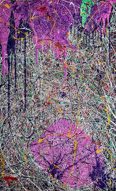 BIG BOYS AND STOLEN SWEETHEART  
Mixed Media on Canvas, 150x94 cm, 2022