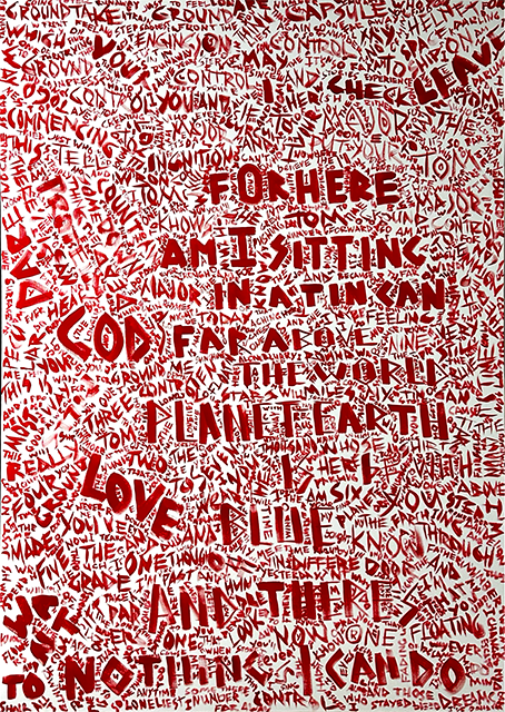 EVERYTHING WHAT YOU HAVE TO KNOW ABOUT LONELINESS  
Mixed Media on Canvas, 155x110 cm, 2024