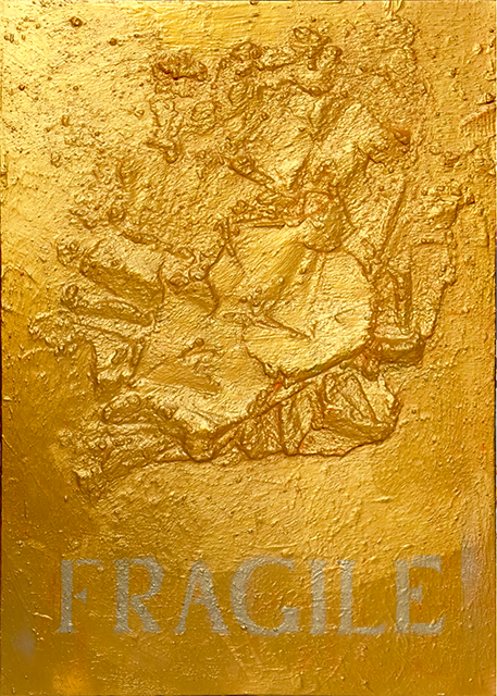 ANXIETY  
Mixed Media on Canvas, 70x50 cm, 2024