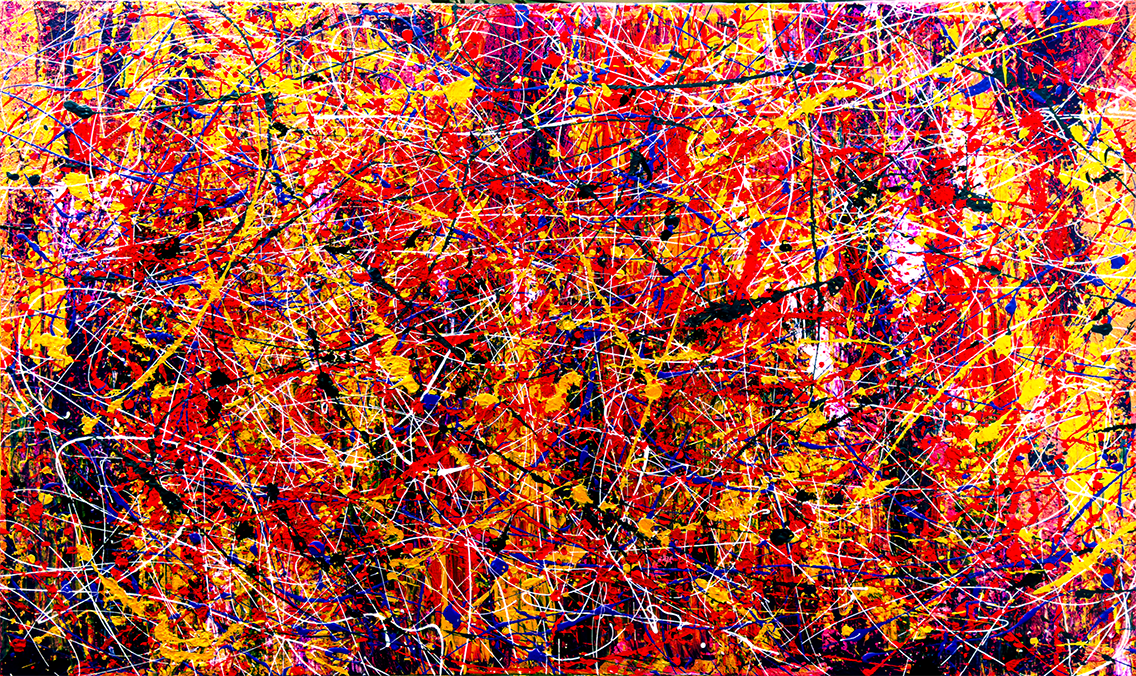 RED DRAGON  
Mixed Media on Canvas, 120x74 cm, 2023