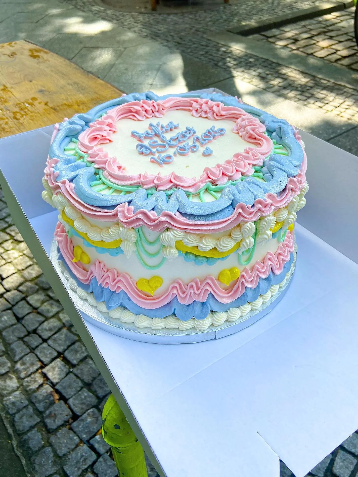 Wedding Cake 🥹🩵🌸
I had the honor of making their engagement and wedding cake this year, this is an Extra Large Raspberry Vanilla Cake, with fresh raspberries and a light raspberry sponge 😌 I had an absolute blast making this cake! Our Order Form 