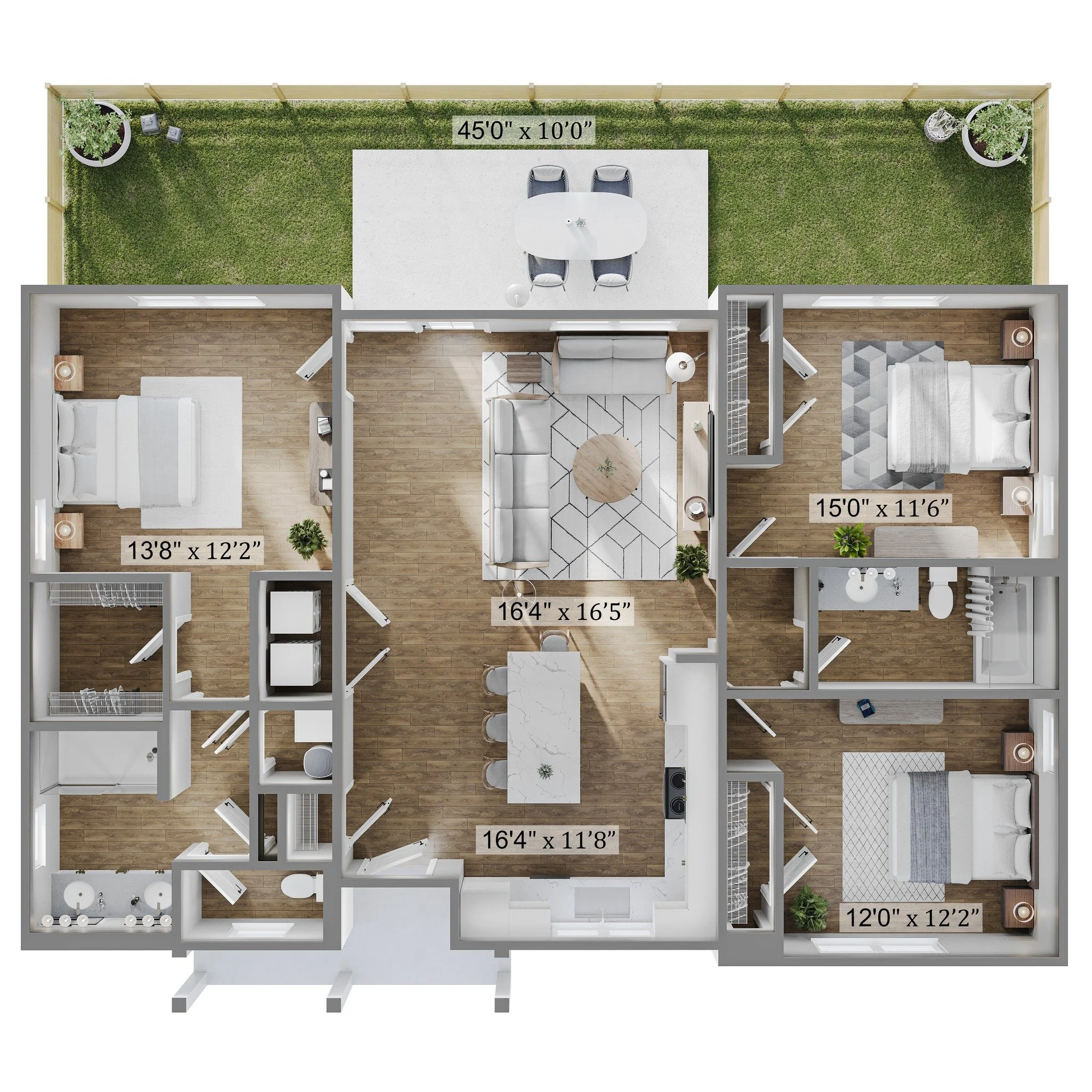 Welcome to The Retreat &mdash; a spacious 2-bedroom haven with sleek finishes, airy living spaces, and your own private fenced-in backyard. The ideal place to relax, recharge, and call home. 🌤️🏡 #StillwellPascoStation #TheRetreat