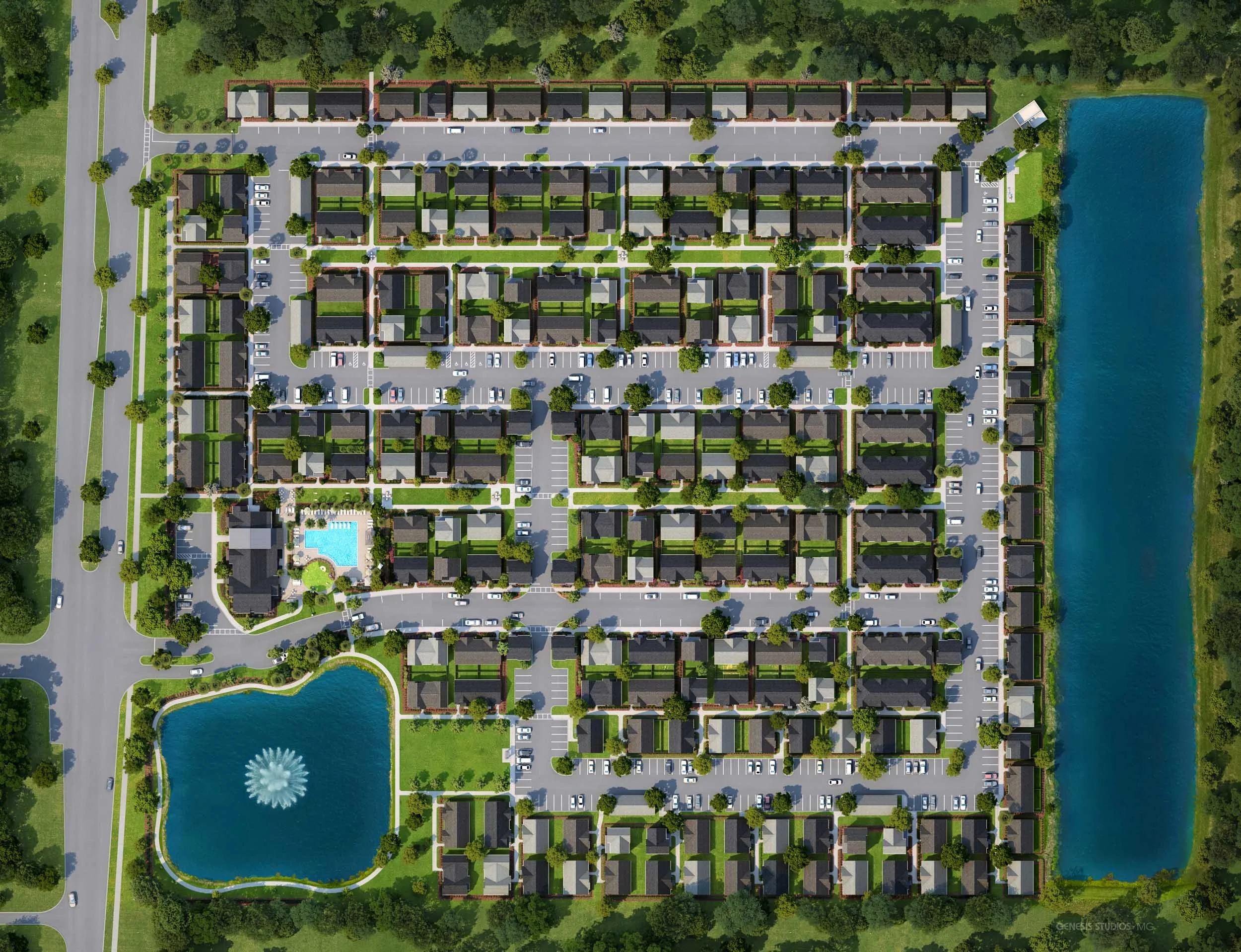 Stillwell Pasco Station | Homes for Rent in San Antonio, FL | Aerial of Community