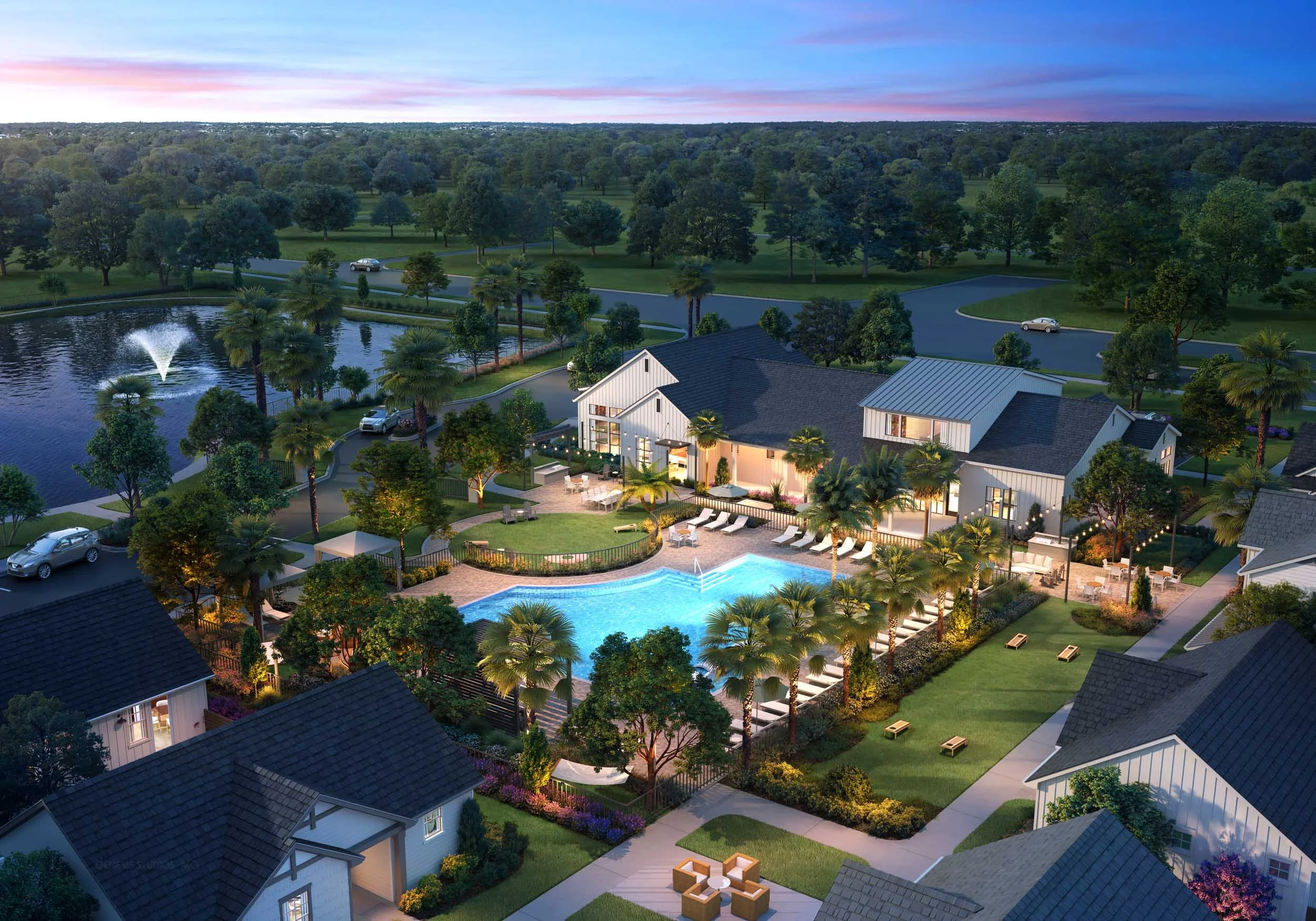 Stillwell Pasco Station | Homes for Rent in San Antonio, FL | Pool and Courtyard