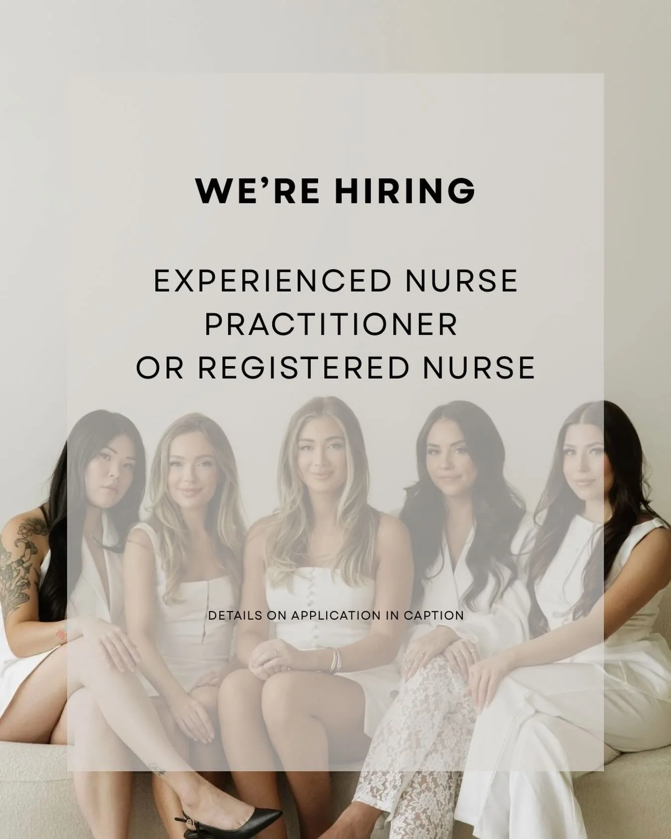 Now Hiring: Aesthetic Injector 

Plump Medspa is looking for an experienced NP (preferred) or RN Injector to join our team.

Requirements:
&bull; Minimum of  1&ndash;2+ years injecting experience
&bull; Portfolio + professional Instagram/TikTok requi