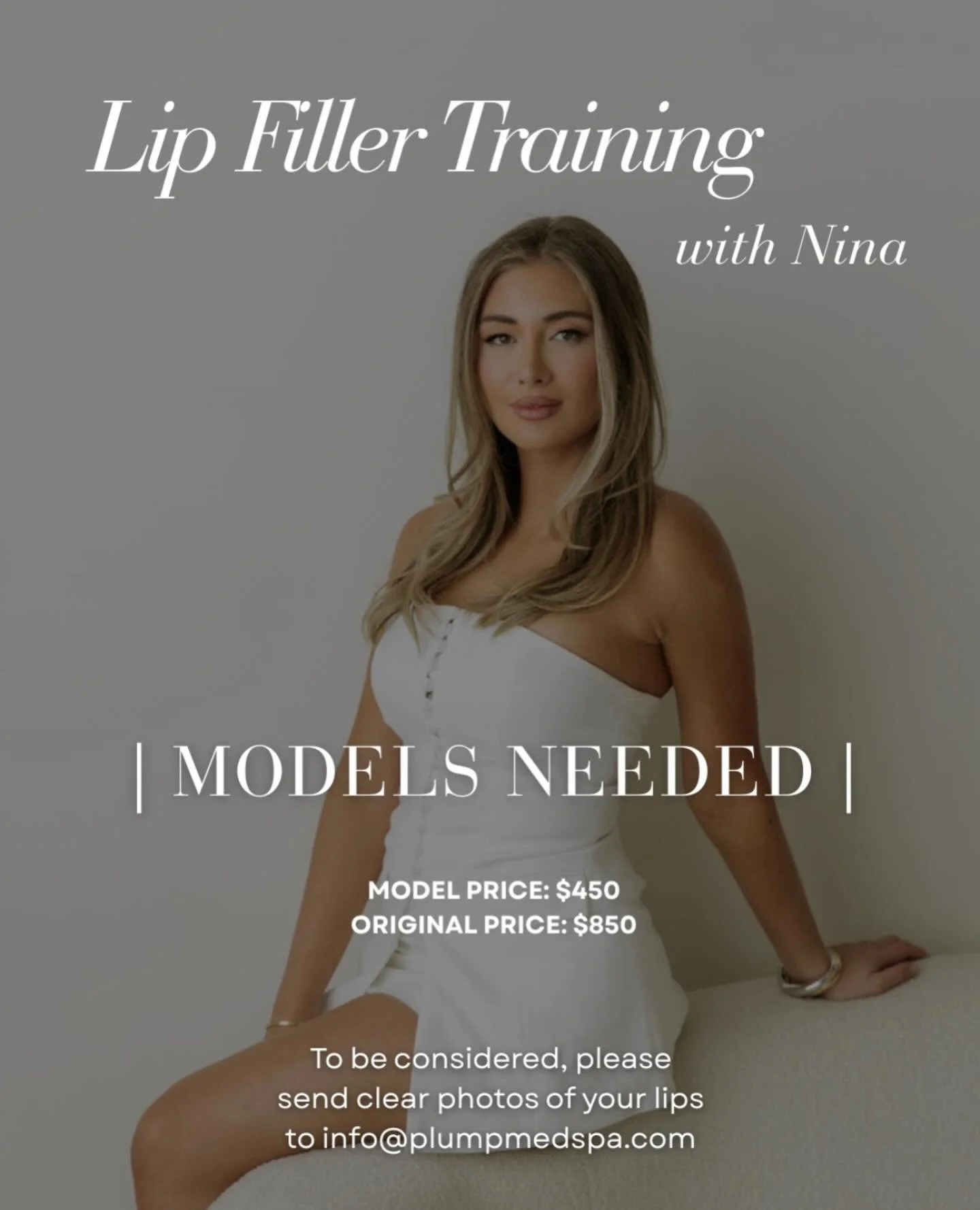 Model Call | Lip Filler

We are booking a limited number of models for March 5th at a special rate of $450.

Candidates must have virgin lips or be fully dissolved and must be comfortable with photo and video for training and educational purposes.

T