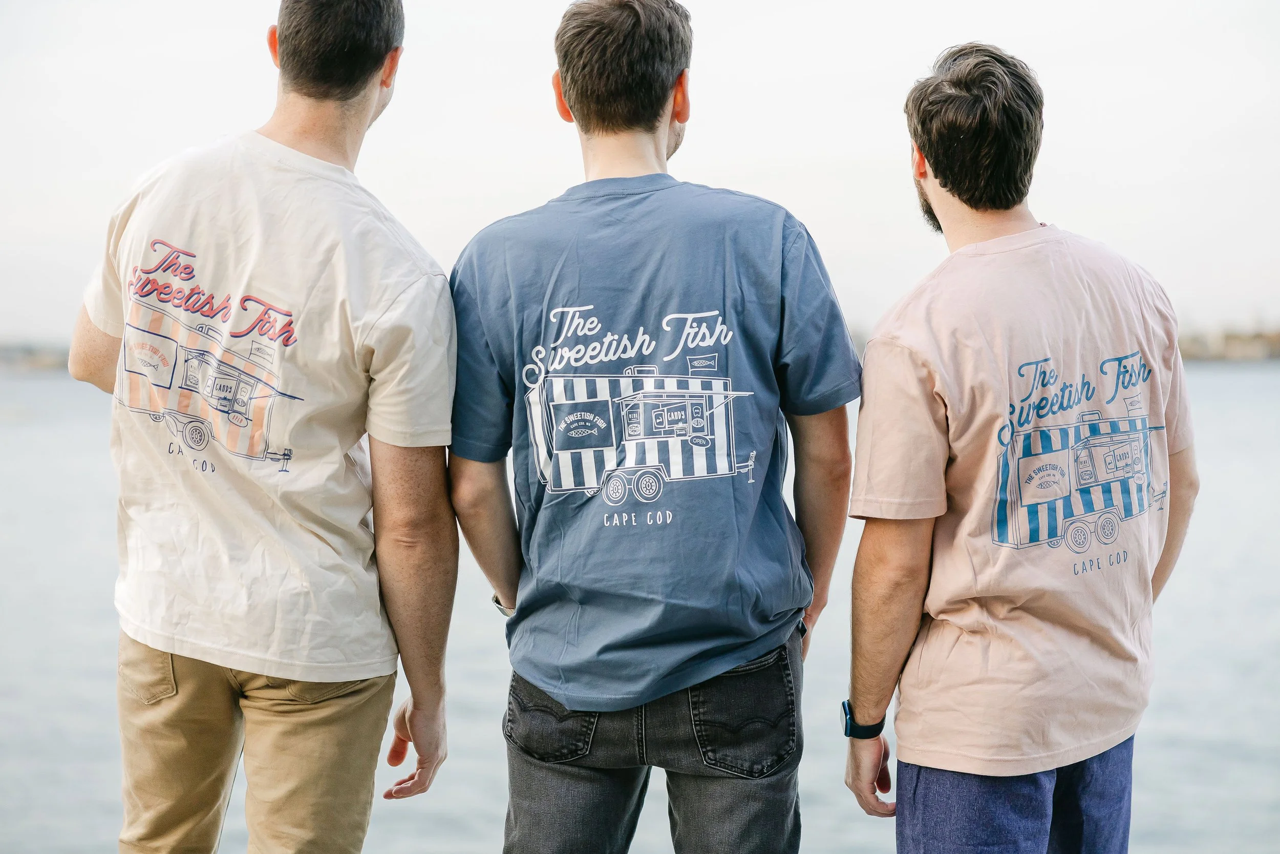 Slate Blue & White Sweetish Fish Tee