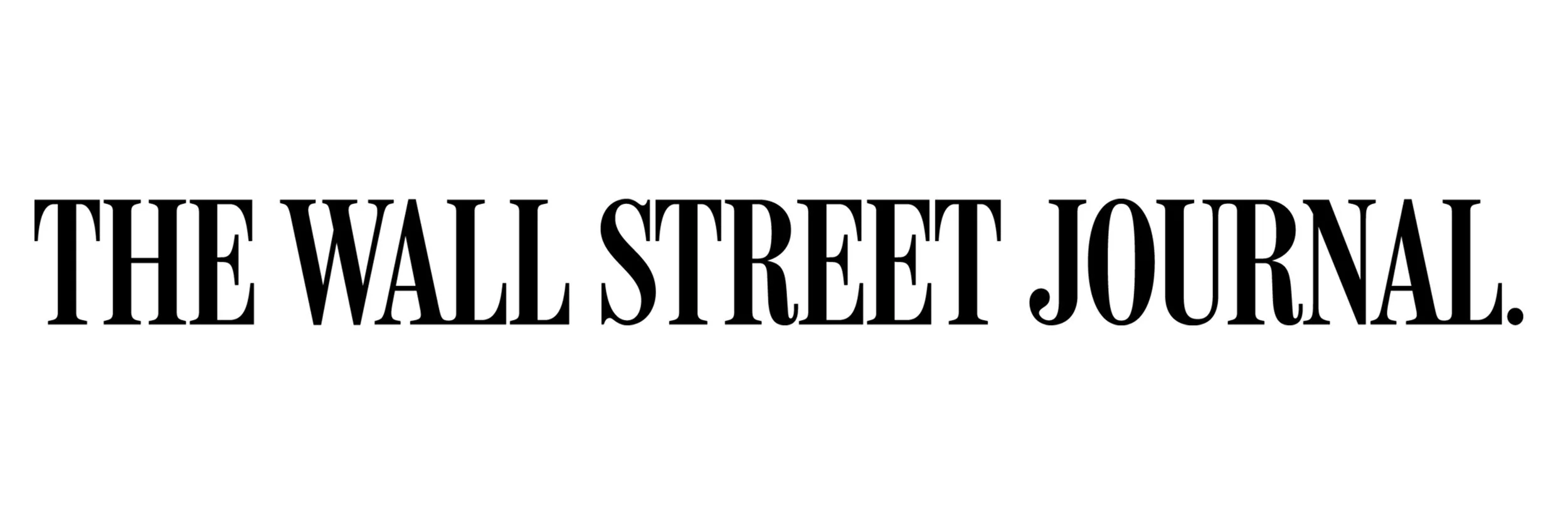 Logo of The Wall Street Journal with the text in large black letters on a white background.