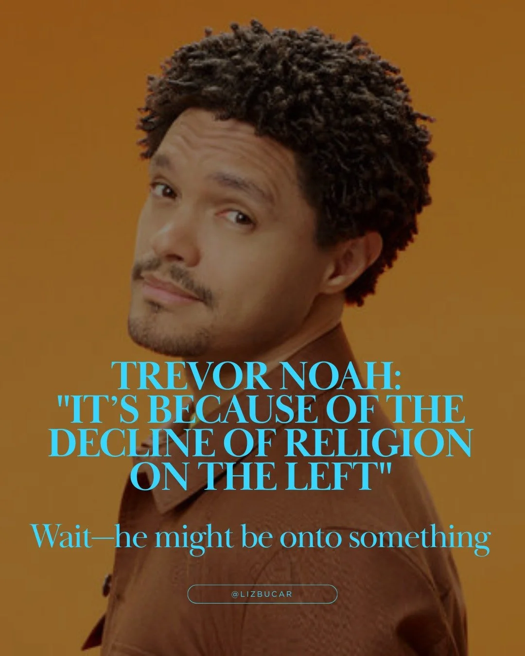 I've listened to this episode of Trevor Noah's @whatnowpodcast three times now, which is a sign I mistakenly still think I'm on sabbatical. 

Here's the thing: Trevor dropped this observation about Democrats and religion that I haven't been able to s